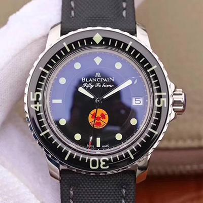 Replica Blancpain Fifty Fathoms 5015B-1130-52 ZF Factory 1:1 Best Edition Swiss ETA2836-2 S*perlumed Correct Textured Black Dial