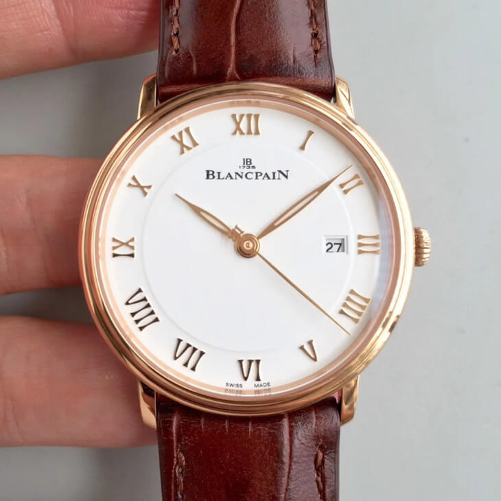Replica Blancpain Villeret 6651-3642-55B 1:1 Best Edition ZF Factory White Dial