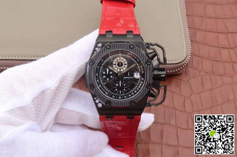 Replica Audemars P1g*et Royal Oak Offshore 26165IO.OO.A002CA.02 Noob Factory 1:1 Best Edition Swiss ETA7750 Black Dial