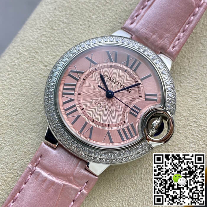 Replica Ballon Bleu De Ca*t1er 33MM 1:1 Best Edition V6 Factory D1am0nd Bezel