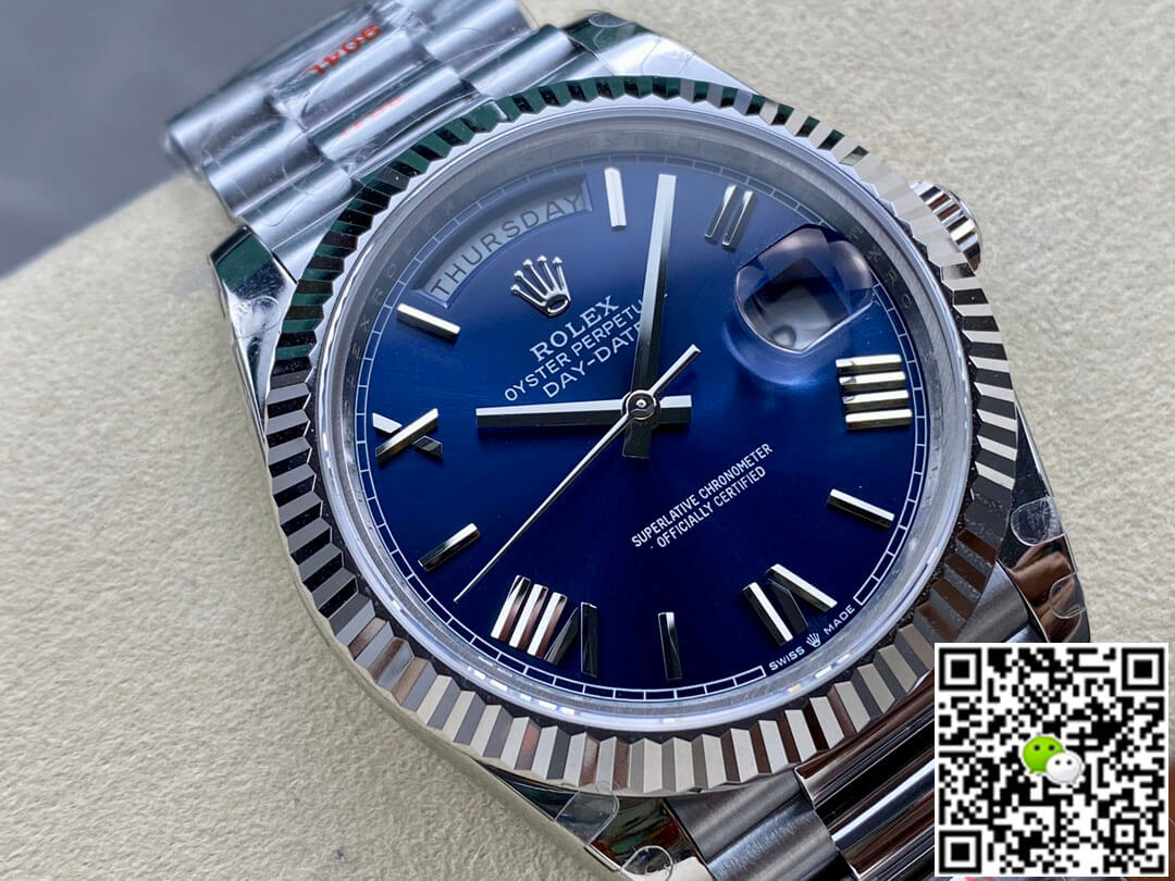 Replica R01ex Day Date M228236-0007 1:1 Best Edition GM Factory V2 Blue Dial