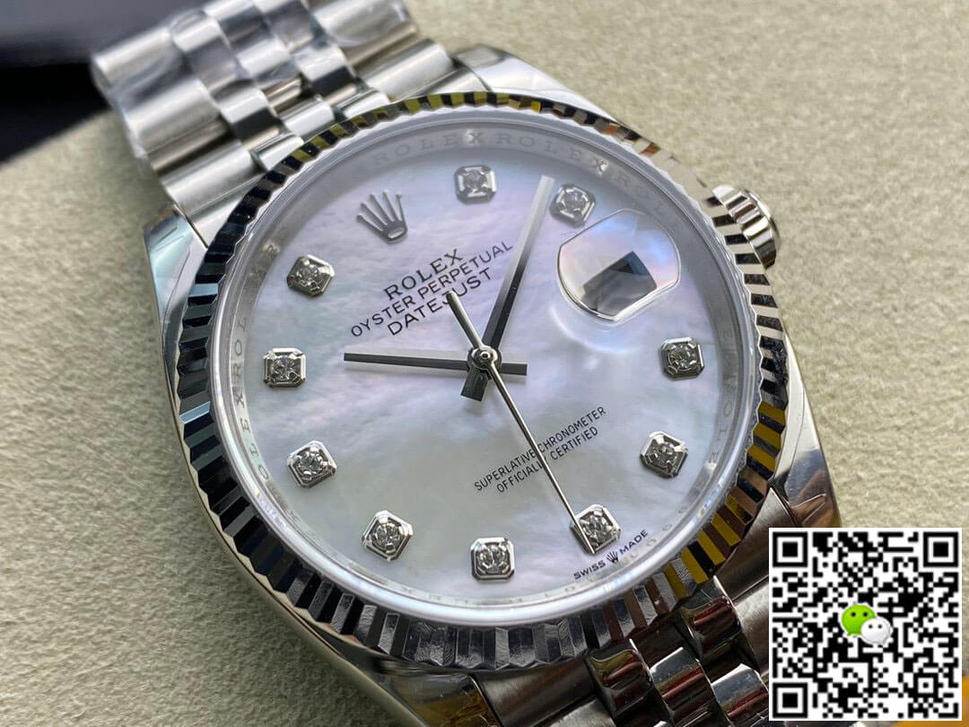 Replica R01ex Datejust 178384-NG-63160 31MM 1:1 Best Edition EW Factory Silvery White Dial