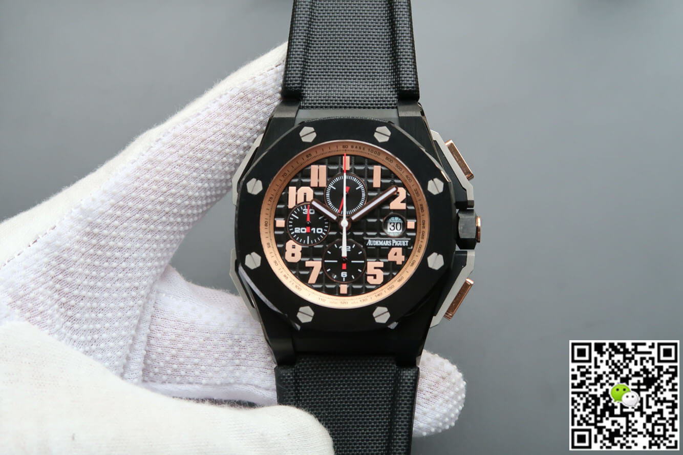 Replica Audemars P1g*et Royal Oak Offshore 26378IO.OO.A001KE.01 1:1 Best Edition JF Factory V2 Black Dial