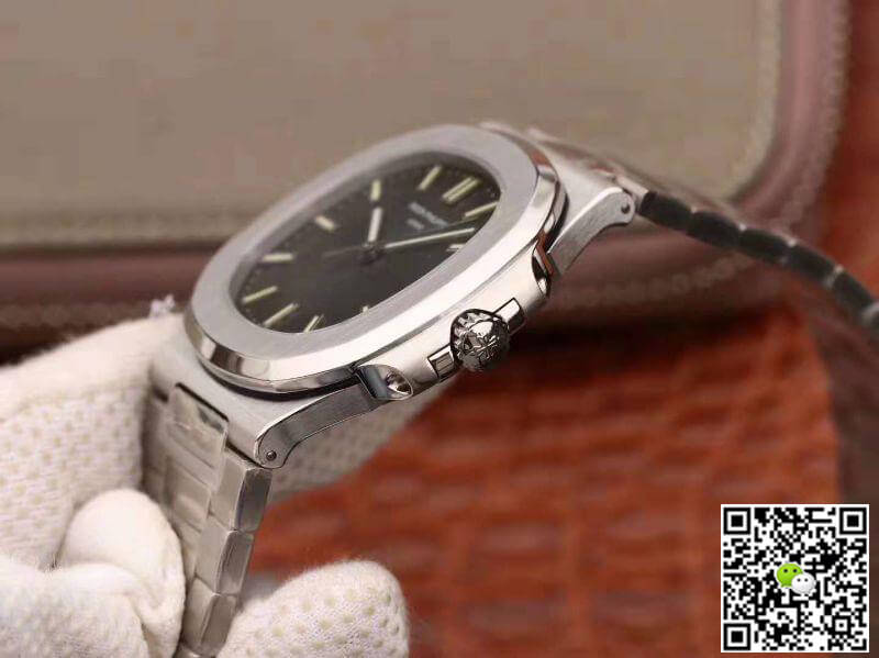 Replica Pat*k Phi1i*pe Nautilus Jumbo 5711 PF Factory 1:1 Best Edition Swiss ETA324 Grey Textured Dial