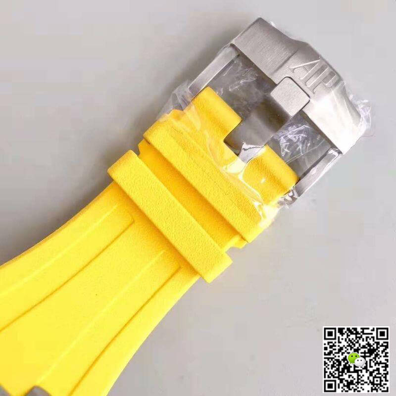 Replica Audemars P1g*et Royal Oak Offshore Diver 15710ST.OO.A051CA.01 JF Factory 1:1 Best Edition Swiss ETA3120 Yellow Textured Dial