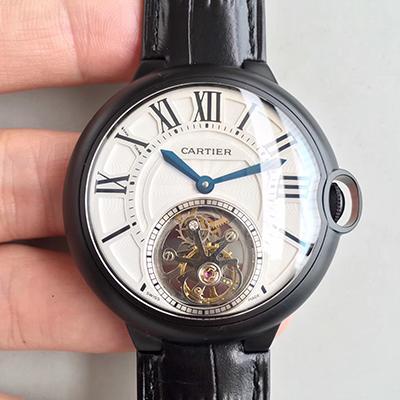 Replica Ballon Bleu De Ca*t1er Tourbillon Men Watches 1:1 Best Edition Swiss Tourbillon White Dial