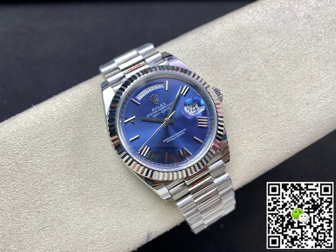 Replica R01ex Day Date M228236-0007 1:1 Best Edition EW Factory Blue Dial