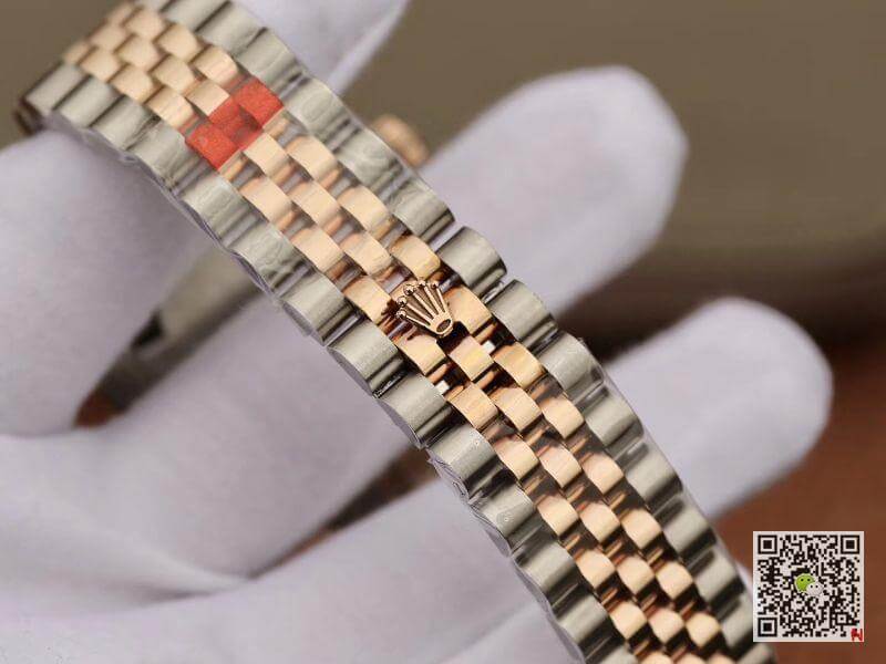 Replica R01ex Date-Just 36mm 1:1 Best Edition Gray Dial D1am0nd Markers 18K Gold Wrapped Swiss ETA3135