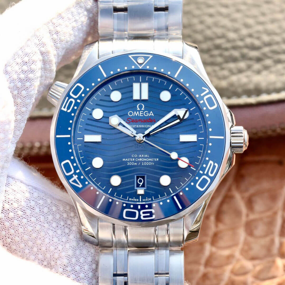 Replica 0me*ga Seamaster Diver 300M 210.30.42.20.03.001 1:1 Best Edition VS Factory Blue Dial