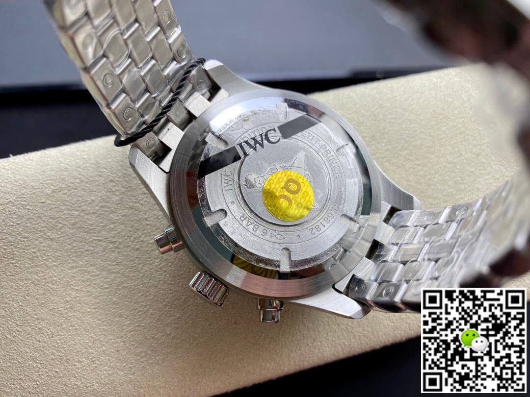 Replica IWC Pilot Chronograph IW377717 ZF Factory 1:1 Best Edition Swiss ETA7750 Blue Dial