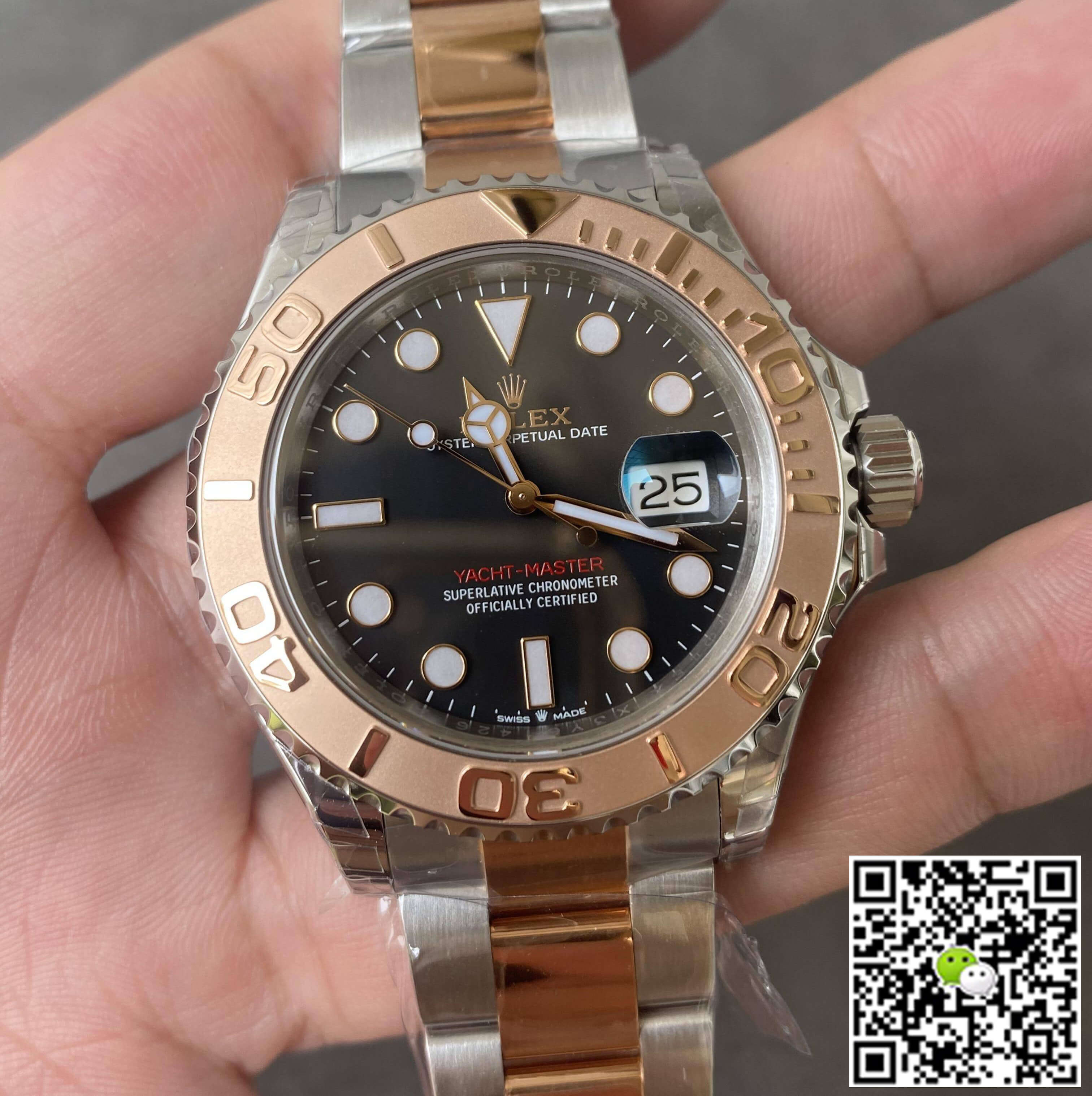 Replica R01ex Yacht Master M126621-0002 1:1 Best Edition VS Factory Rose Gold Bezel