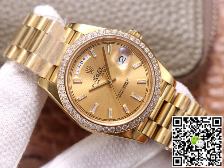 Replica R01ex Day Date M228348RBR-0002 1:1 Best Edition EW Factory Champagne Dial
