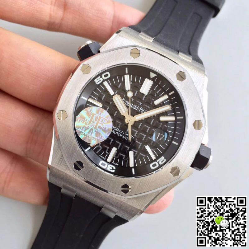 Replica Audemars P1g*et Royal Oak Offshore Diver 15703ST.OO.A002CA.01 JF Factory V10 1:1 Best Edition Swiss ETA3120
