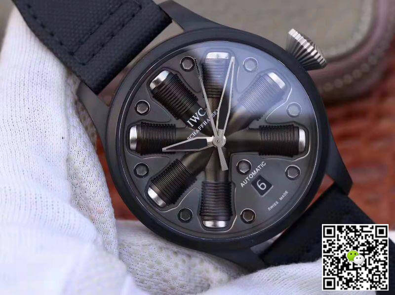 Replica IWC Schaffhausen Pilot Top Gun 44 1:1 Best Edition Swiss ETA A23J Special What-if Concept Fuse Dial