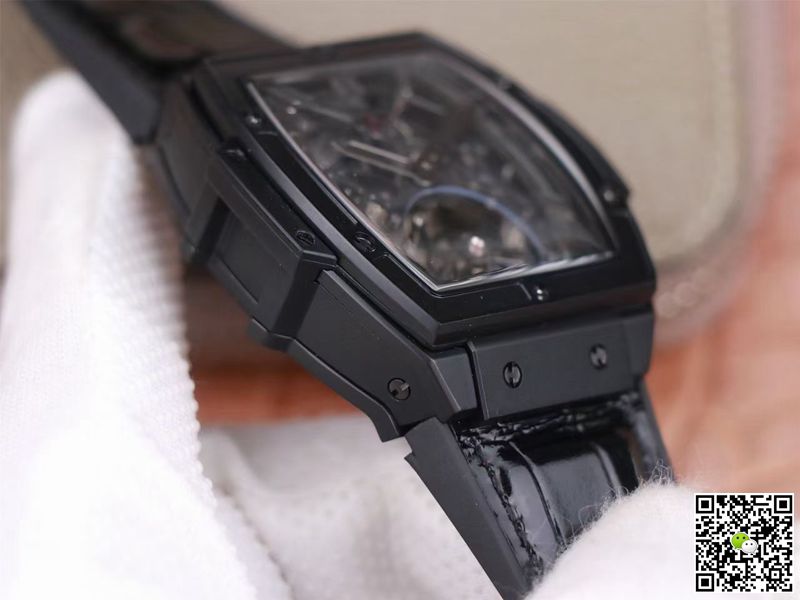Hublot Replica Masterpiece Tourbillon 906.ND.0129.VR.AES12 1:1 Best Edition JB Factory Black PVD Swiss HUB 9006