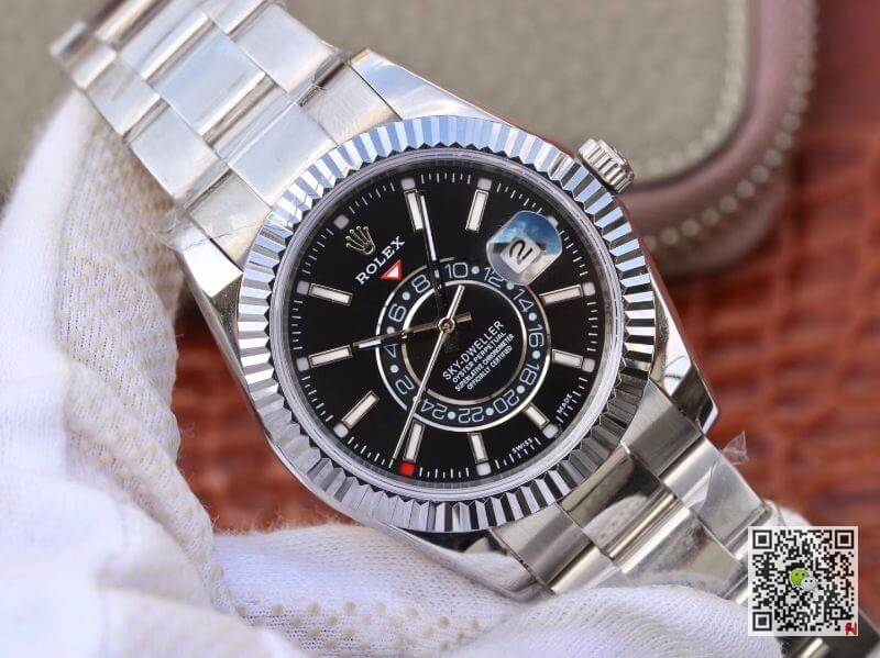 Replica R01ex SKY-DWELLER 326139 Men Watches 1:1 Best Edition Swiss ETA2836 Black Dial