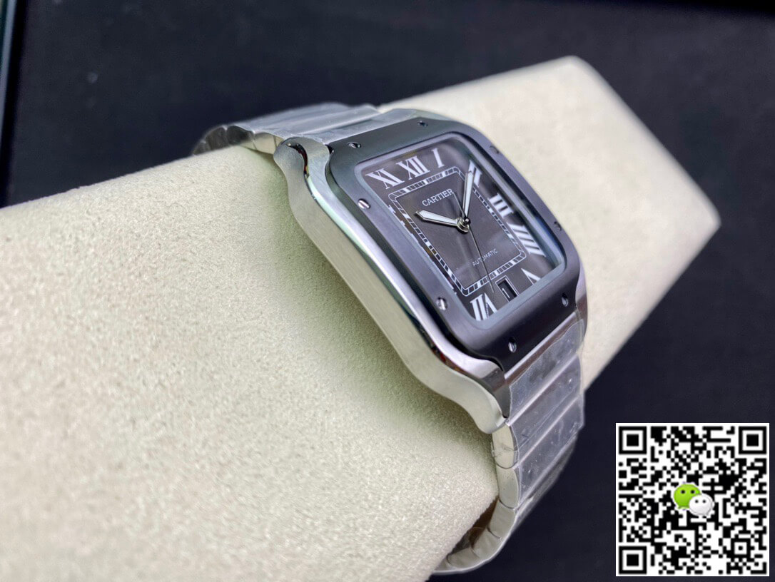 Ca*t1er Watch Rep Santos WSSA0037 1:1 Best Edition GF Factory V2 Gray Dial