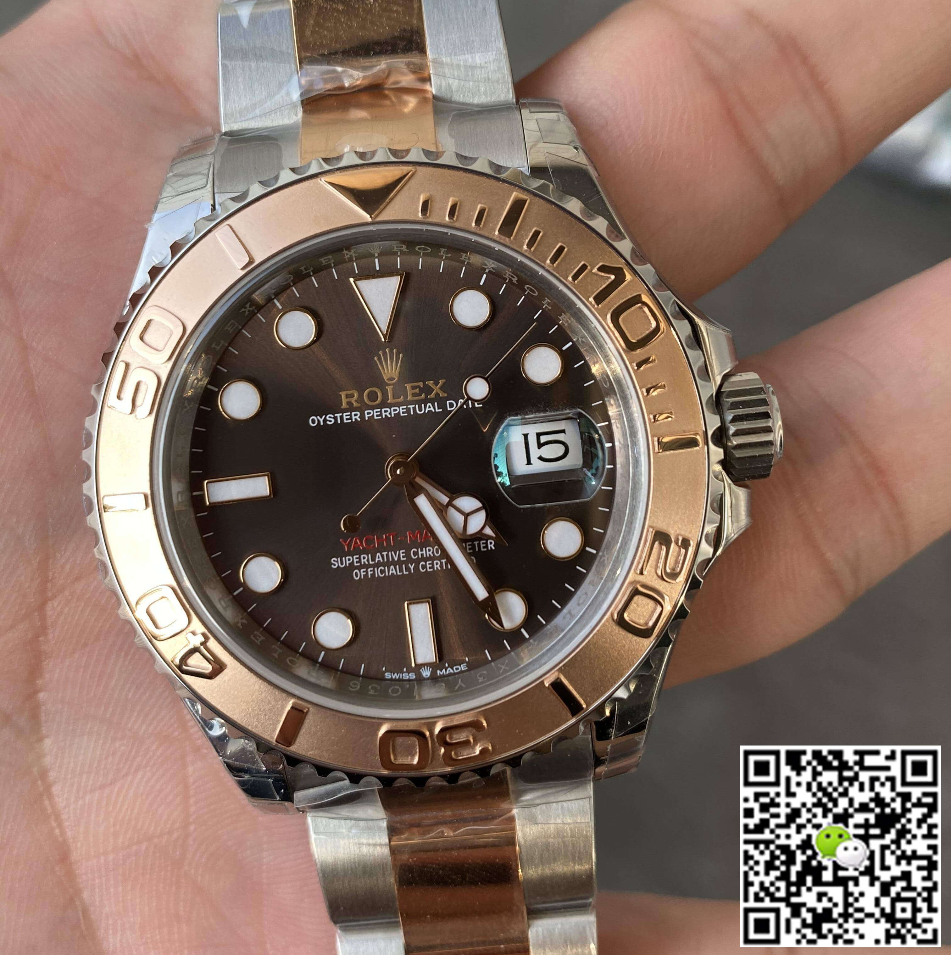Replica R01ex Yacht Master M126621-0001 1:1 Best Edition VS Factory Chocolate Dial