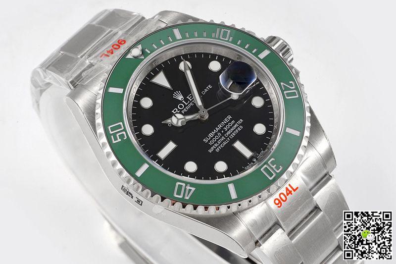 R01ex Submariner Replica Date M126610LV-0002 41MM 1:1 Best Edition ROF Factory Black Dial Swiss ETA2824