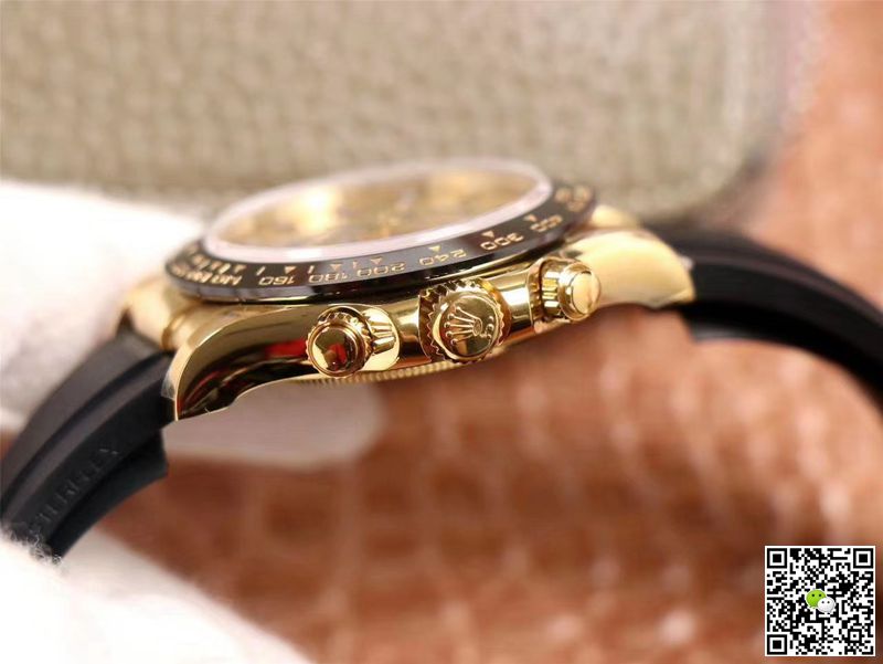 R01ex Daytona Replica M116518LN-0048 1:1 Best Edition Noob Factory Champagne Dial Swiss ETA4130