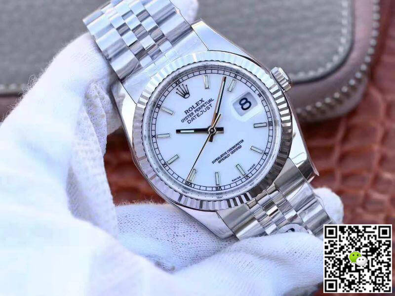 R01ex Dupe Datejust 36mm 116234 1:1 Best Edition Swiss ETA3135 White Dial
