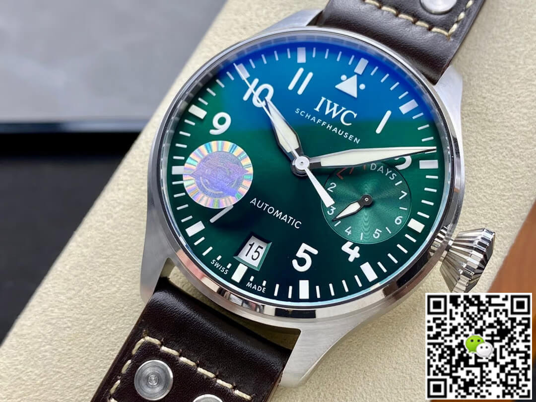 Replica IWC Pilot IW501015 1:1 Best Edition AZ Factory Green Dial
