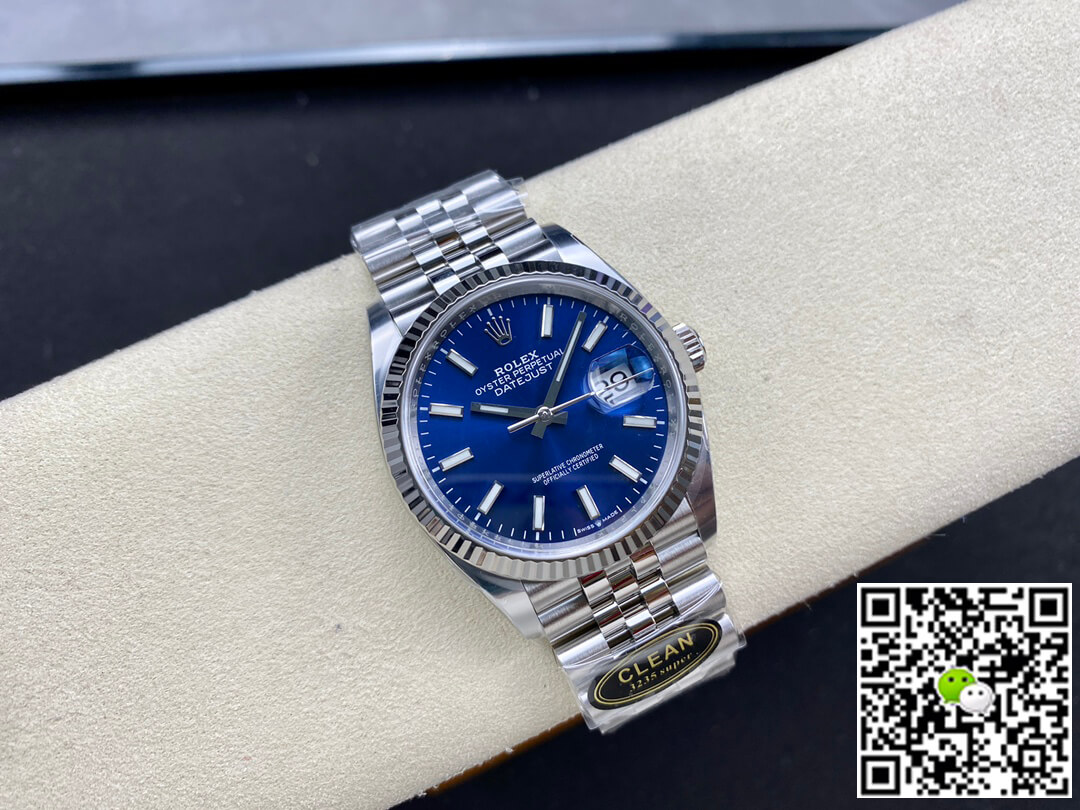 Replica R01ex Datejust M126234-0017 36MM 1:1 Best Edition Clean Factory Blue Dial