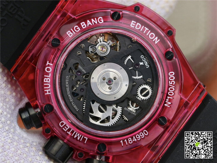 Replica Hublot Big Bang 411.JX.4802.RT 1:1 Best Edition Red Case Black Strap