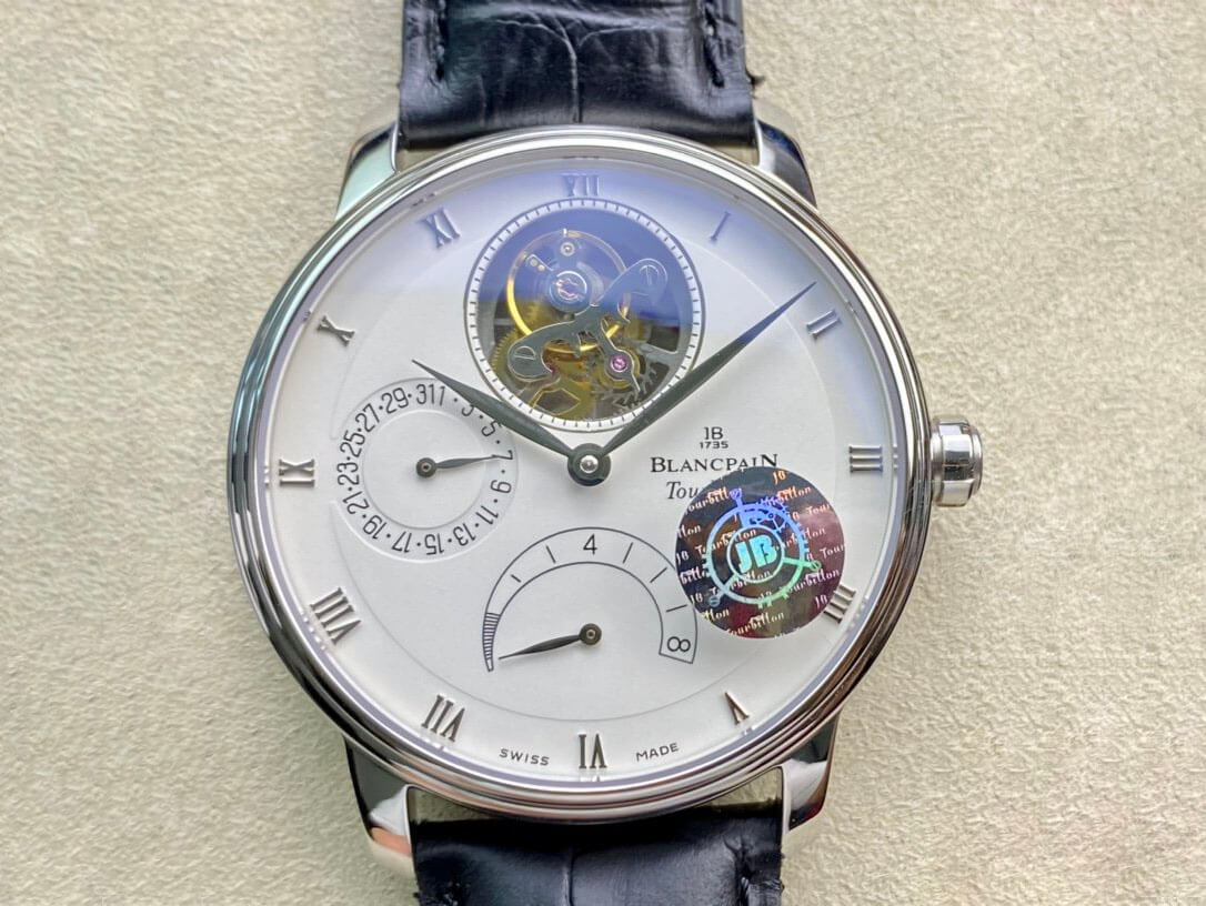 Replica Blancpain Villeret 6025-1542-55 True Tourbillon 1:1 Best Edition JB Factory White Dial Swiss Cal.25