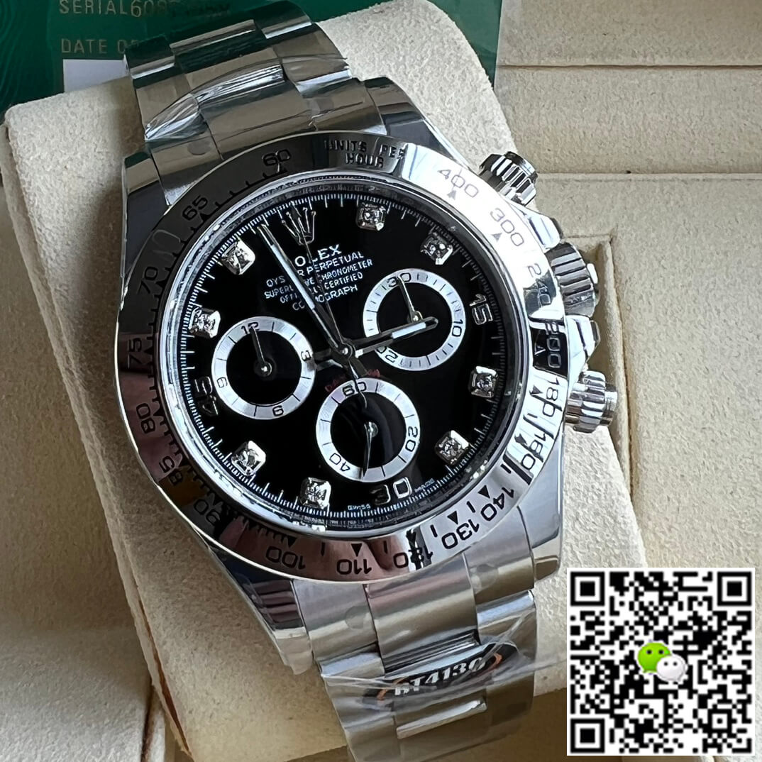 Replica R01ex Daytona M116509-0055 1:1 Best Edition BT Factory Black Dial