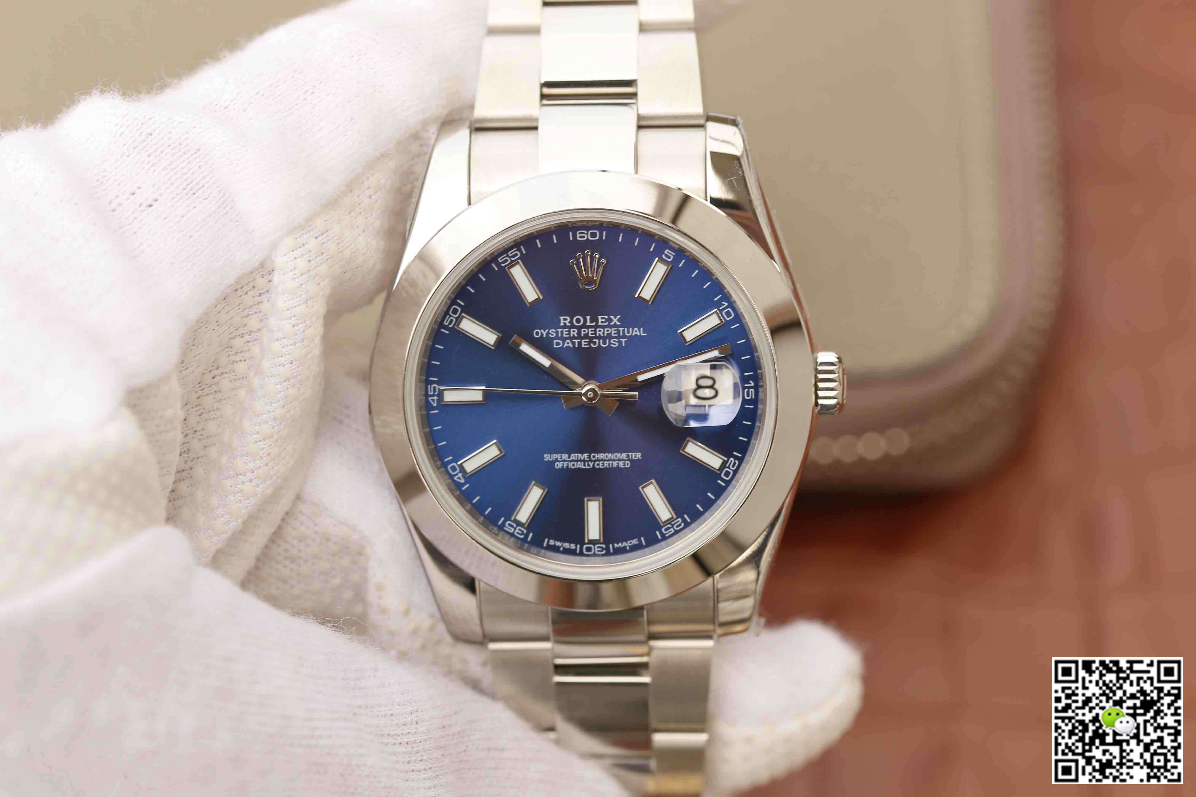 Replica R01ex Datejust M126300-0001 1:1 Best Edition EW Factory Blue Dial
