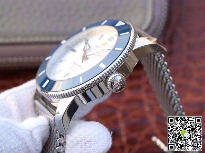 Breitling Replica S*perocean Heritage II AB201012 GF Factory 1:1 Best Edition Swiss ETA9015 White Dial
