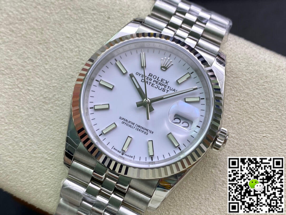 Replica R01ex Datejust 36MM 1:1 Best Edition EW Factory White Dial