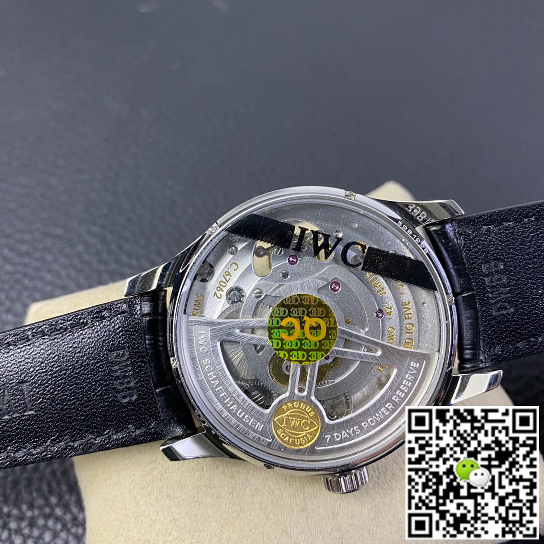 Replica IWC Portuguese Tourbillon 1:1 Best Edition ZF Factory Green Dial