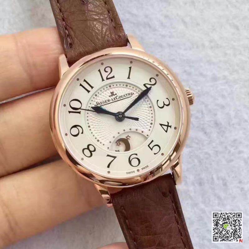 Jaeger Lecoultre Replica Rendez-Vous 3612420 1:1 Best Edition Swiss ETA898D/1 Brown Leather Strap