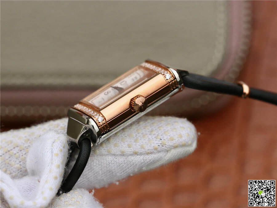 Jaeger Lecoultre Replica Reverso 3264520 1:1 Best Edition MG Factory Rose Gold D1am0nd