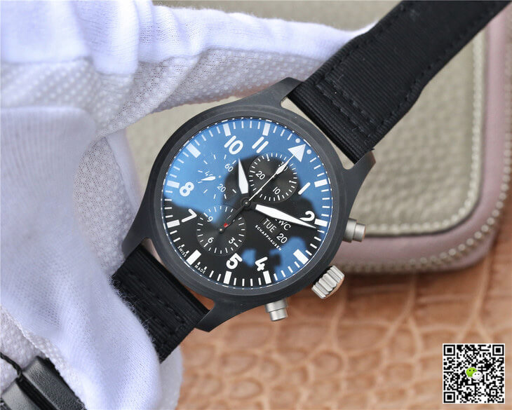 Replica IWC Pilot IW389101 1:1 Best Edition ZF Factory Ceramics Black Dial