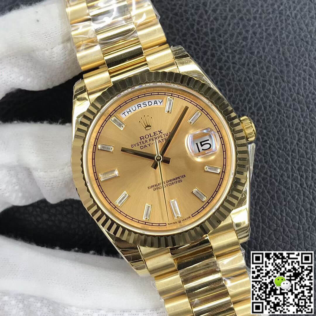 Replica R01ex Day Date M228238-0005 1:1 Best Edition EW Factory Champagne Dial