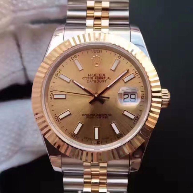 R01ex Dupe Datejust 41mm 126333 1:1 Best Edition Mechanical Watches Swiss ETA2836-2 Gold Wrapped