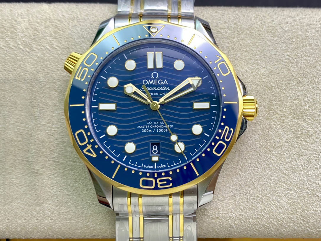 Replica 0me*ga Seamaster Diver 300M 210.20.42.20.03.001 1:1 Best Edition OR Factory Blue Dial