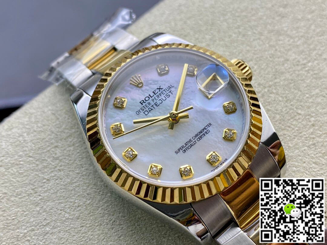 Replica R01ex Datejust M278273-0027 31MM 1:1 Best Edition EW Factory D1am0nd-set Dial
