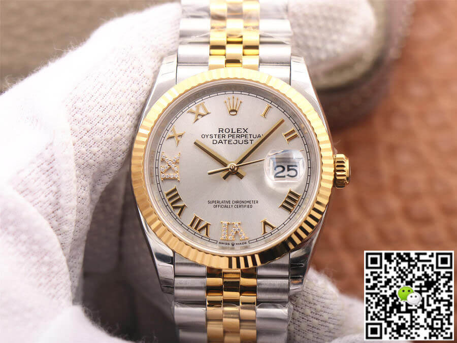Replica R01ex Datejust M126233-0031 1:1 Best Edition EW Factory Silver Dial
