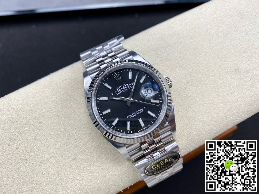 Replica R01ex Datejust M126234-0015 36MM 1:1 Best Edition Clean Factory Black Dial