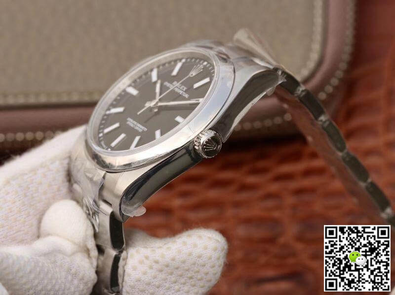 Replica R01ex Oyster Perpetual 114300 39mm AR Factory 1:1 Best Edition Swiss ETA3132 Black Dial