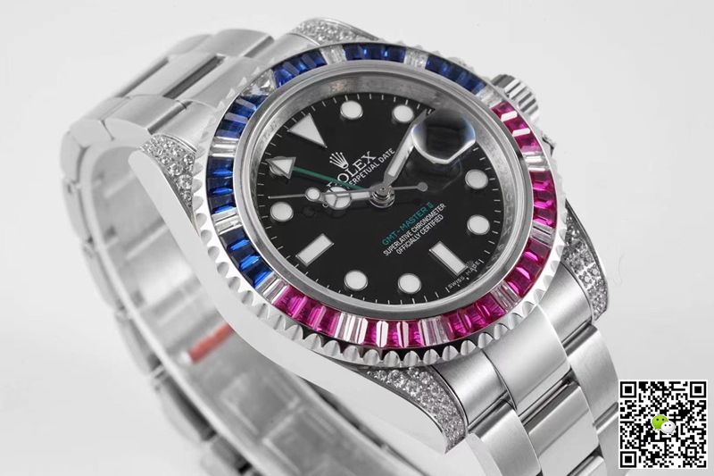 Replica R01ex GMT Master II 116759 SAru-78209 1:1 Best Edition ROF Factory Black Dial Swiss ETA2836