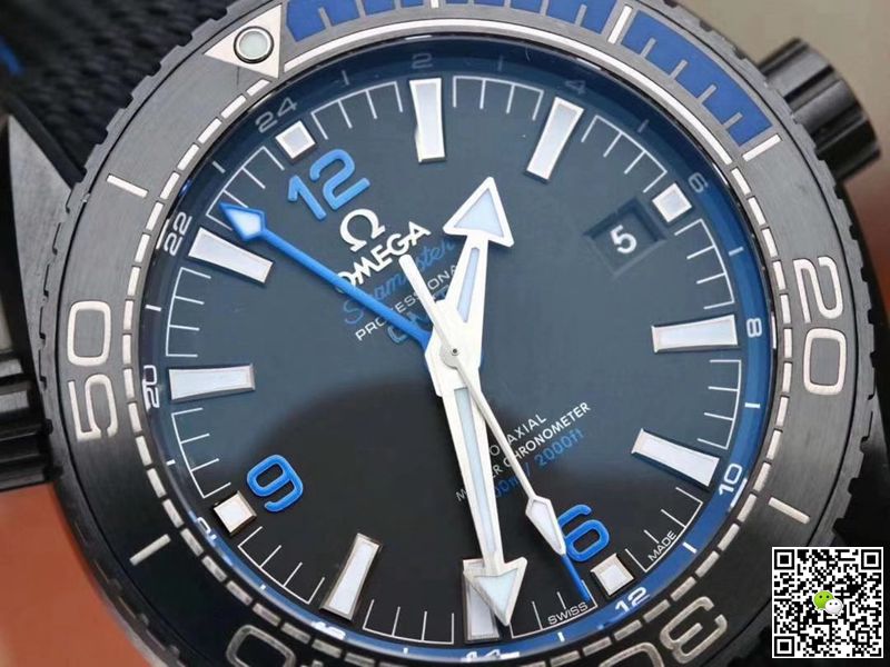 Replica 0me*ga Seamaster 215.92.46.22.01.002 1:1 Best Edition VS Factory Black Ceramic Swiss ETA8906