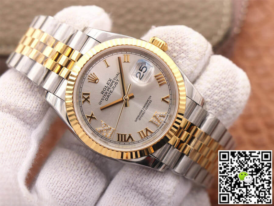Replica R01ex Datejust M126233-0031 1:1 Best Edition EW Factory Silver Dial