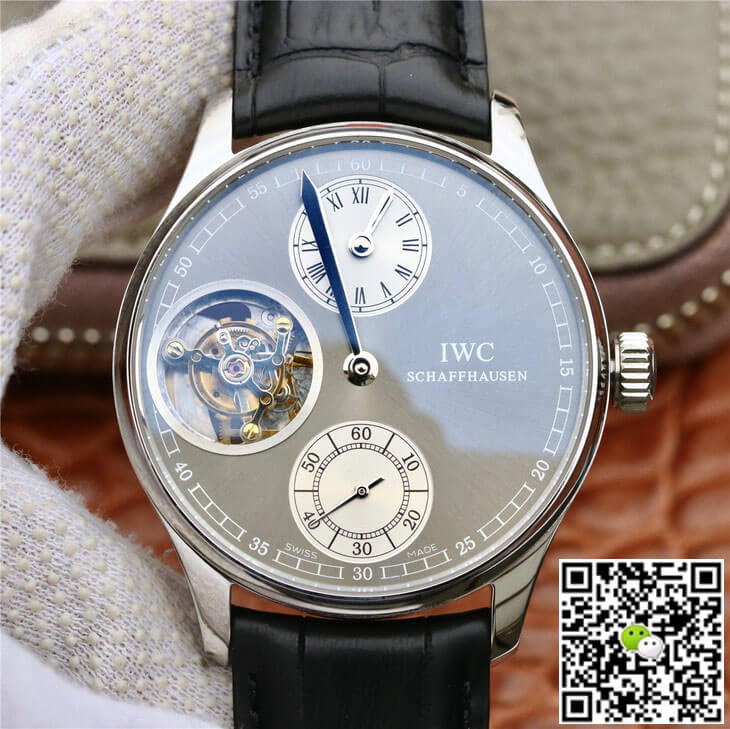 Replica IWC Portuguese IW544603 ZF Factory 1:1 Best Edition Tourbillon Grey Dial