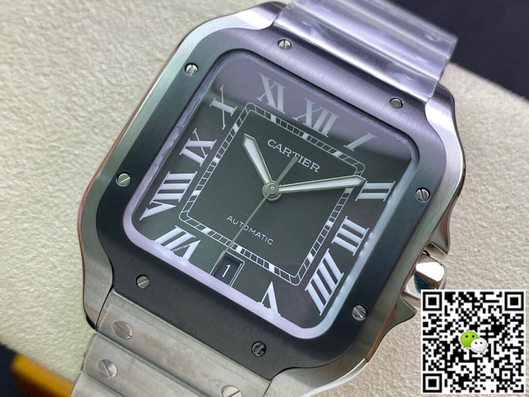 Ca*t1er Watch Rep Santos WSSA0037 1:1 Best Edition GF Factory V2 Gray Dial