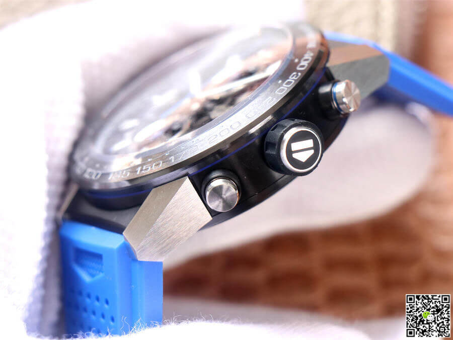 Replica TAG Heuer Carrera CAR2A1T.FT6052 1:1 Best Edition XF Factory Blue Rubber Strap
